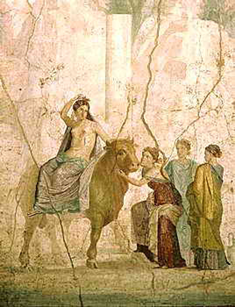 römisches Fresko aus Pompeij 1. Jh. n. Chr., etwa zur Zeit Ovids