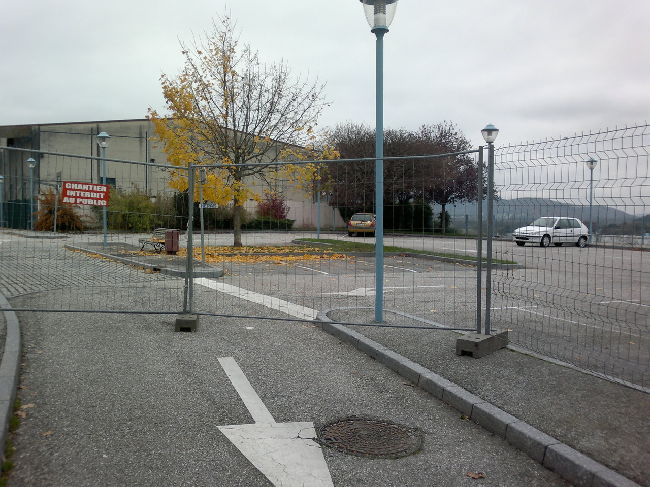 Et fermeture du parking ! 