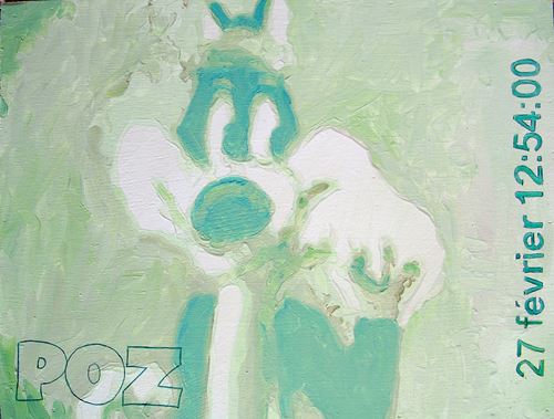 Ooz, 2006, huile sur toile, 30 cm x 40 cm