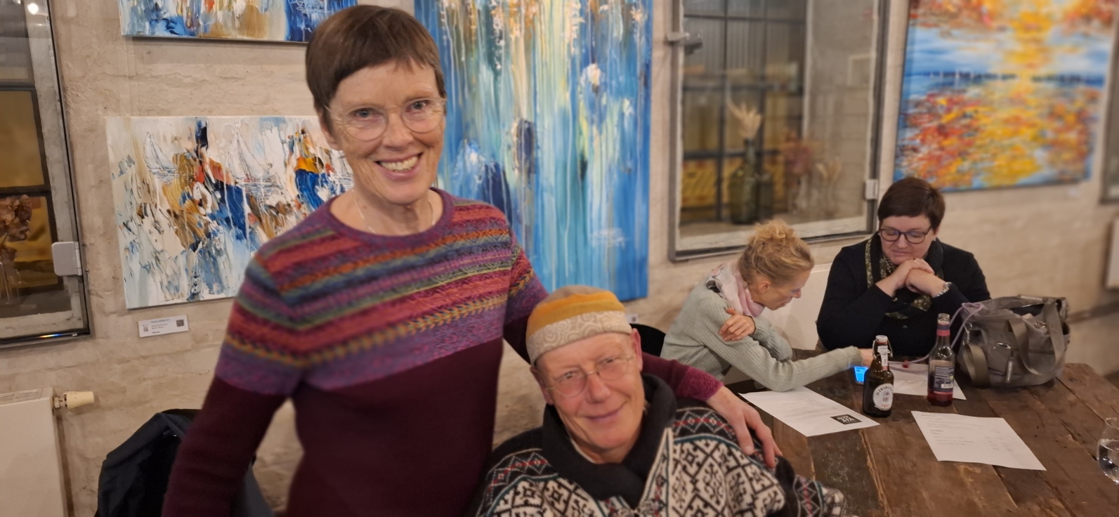 Ute Koeppen und ihr Mann, der sie gern begleitet