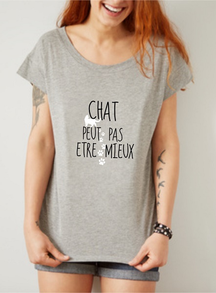 Tshirt Femme Et Le Chat Tshirt Message Pour Femme