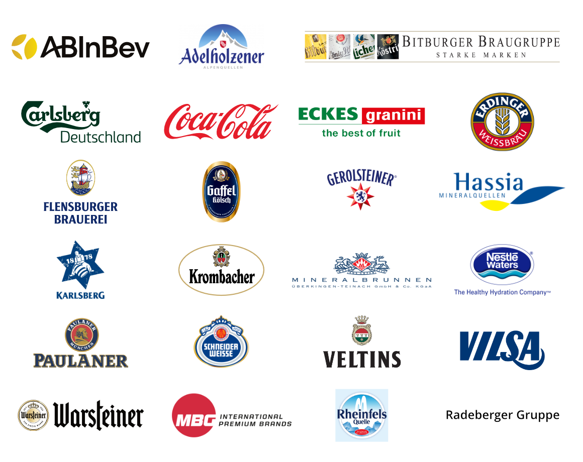 Gesellschafter GEDAT Getränkedaten GmbH Adelholzener Alpenquellen GmbH, München Anheuser-Busch InBev Germany Holding GmbH, Bremen Bitburger Braugruppe GmbH, Bitburg Carlsberg Deutschland GmbH, Hamburg Coca-Cola European Partners Deutschland GmbH, Berlin E