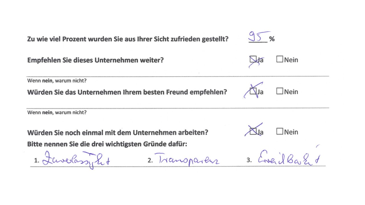Rezensions- und Referenzmanagement für Handwerksfirmen