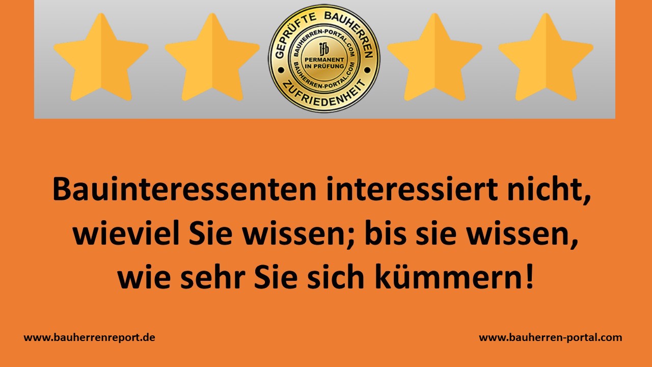 Erfolgreichste Strategie im Haus- und Wohnungsbau über Kunden- und Qualitätsorientierung