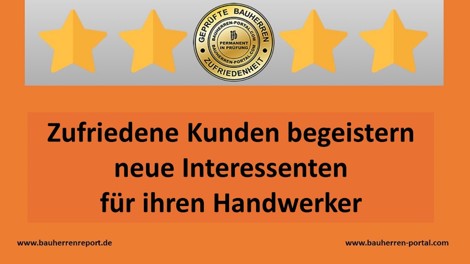 Zufriedene Altkunden sind eine Belohnung für die Qualitätsarbeit im Handwerksbetrieb