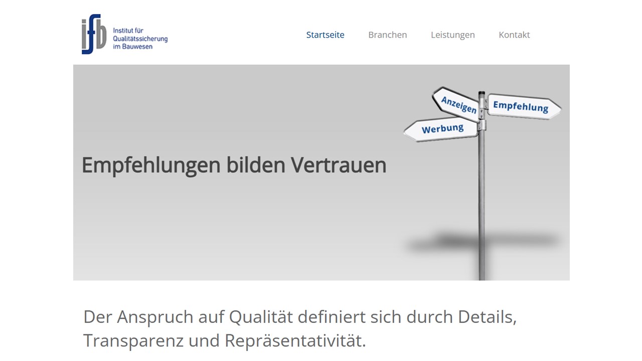 Schwacher Adresseingang aus Neubau bewirkt Existenzsorgen in Handwerksunternehmen
