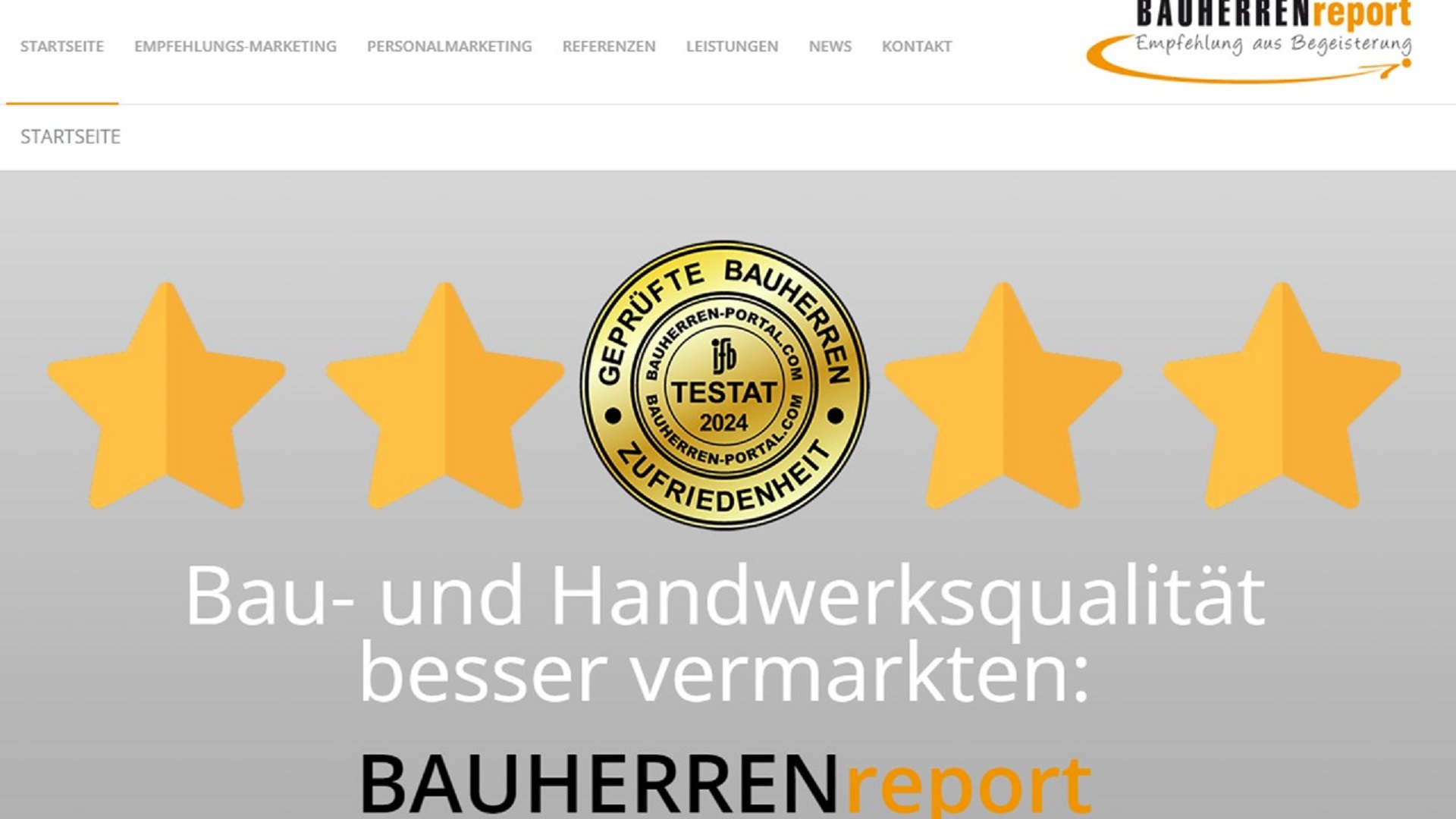 BAUHERRENreport GmbH unterstützt Transparenzbestreben von Handwerksinteressenten