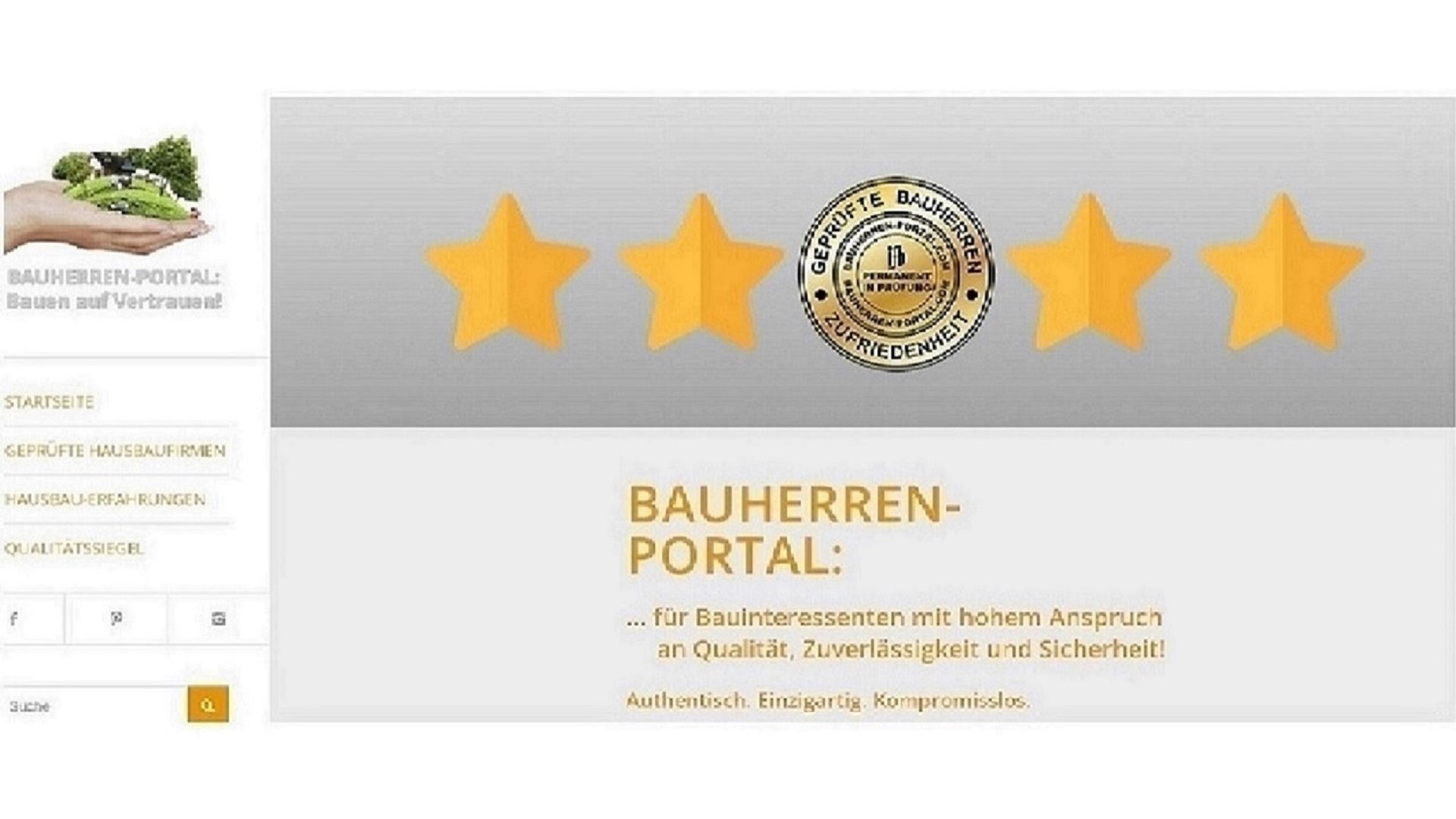 BAUHERREN-PORTAL ist eine Win-Win-Plattform für Handwerker und deren Interessenten