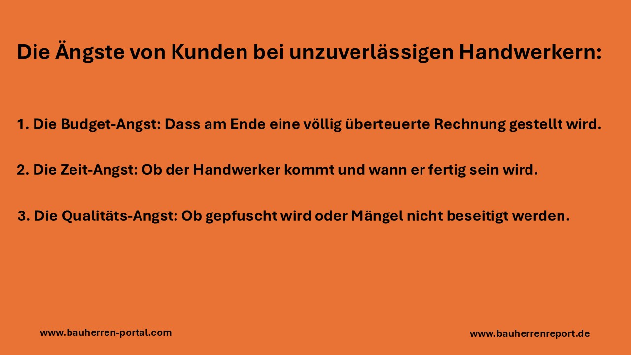 Für viele Kunden gleicht der Besuch eines Handwerkers einer Blackbox