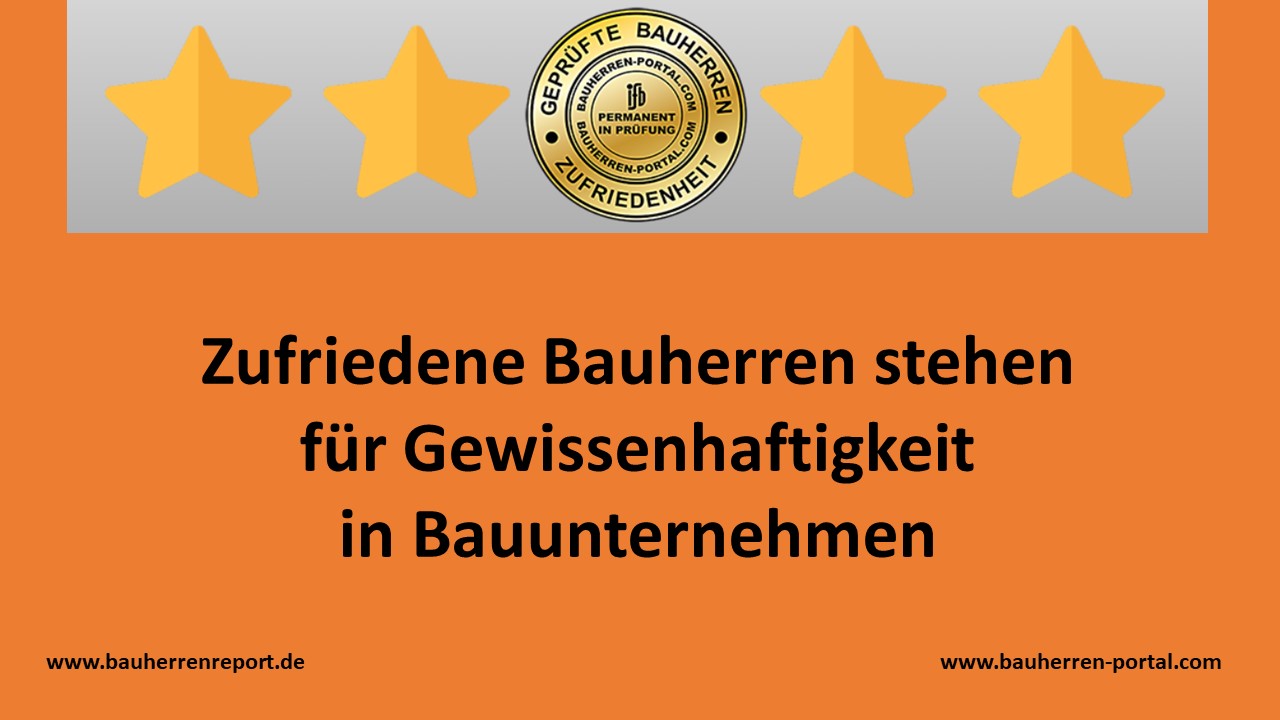 Zuverlässige Bauunternehmen halten sich an die geschlossenen Verträge