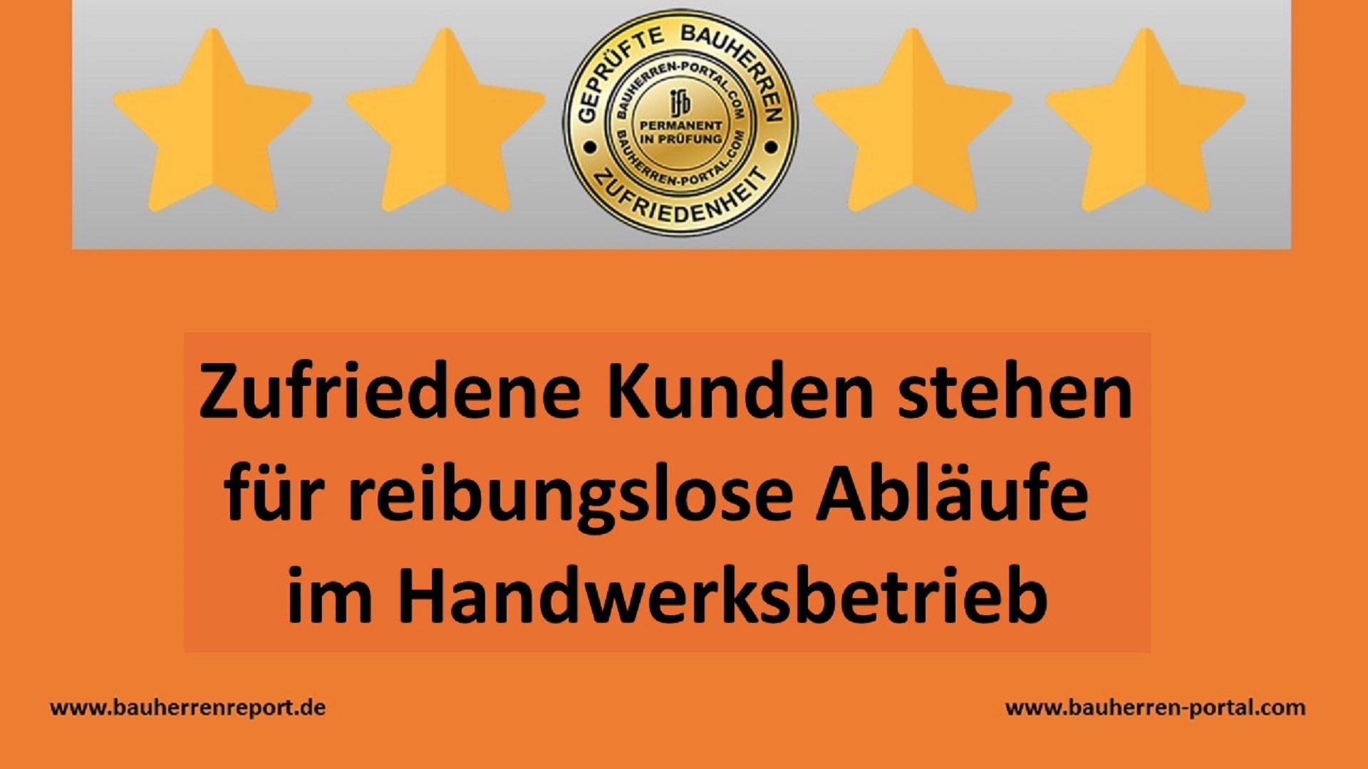 Handwerksbetriebe sollten in Sachen Qualität und Service deutlich Flagge zeigen