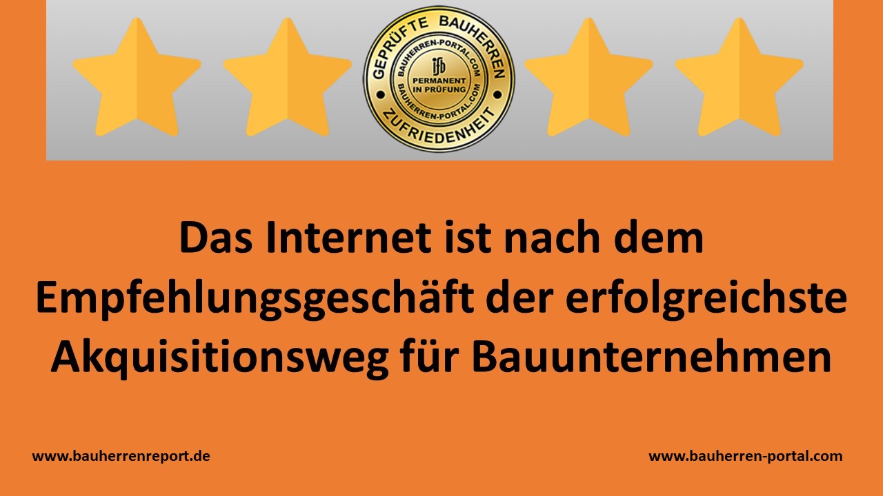 Qualität der Internetpräsenz wichtiger Bestandteil im Hausneubau-Marketing