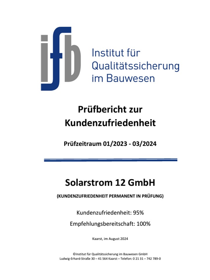 Zertifikate für Leistungen empfohlener Handwerksunternehmen