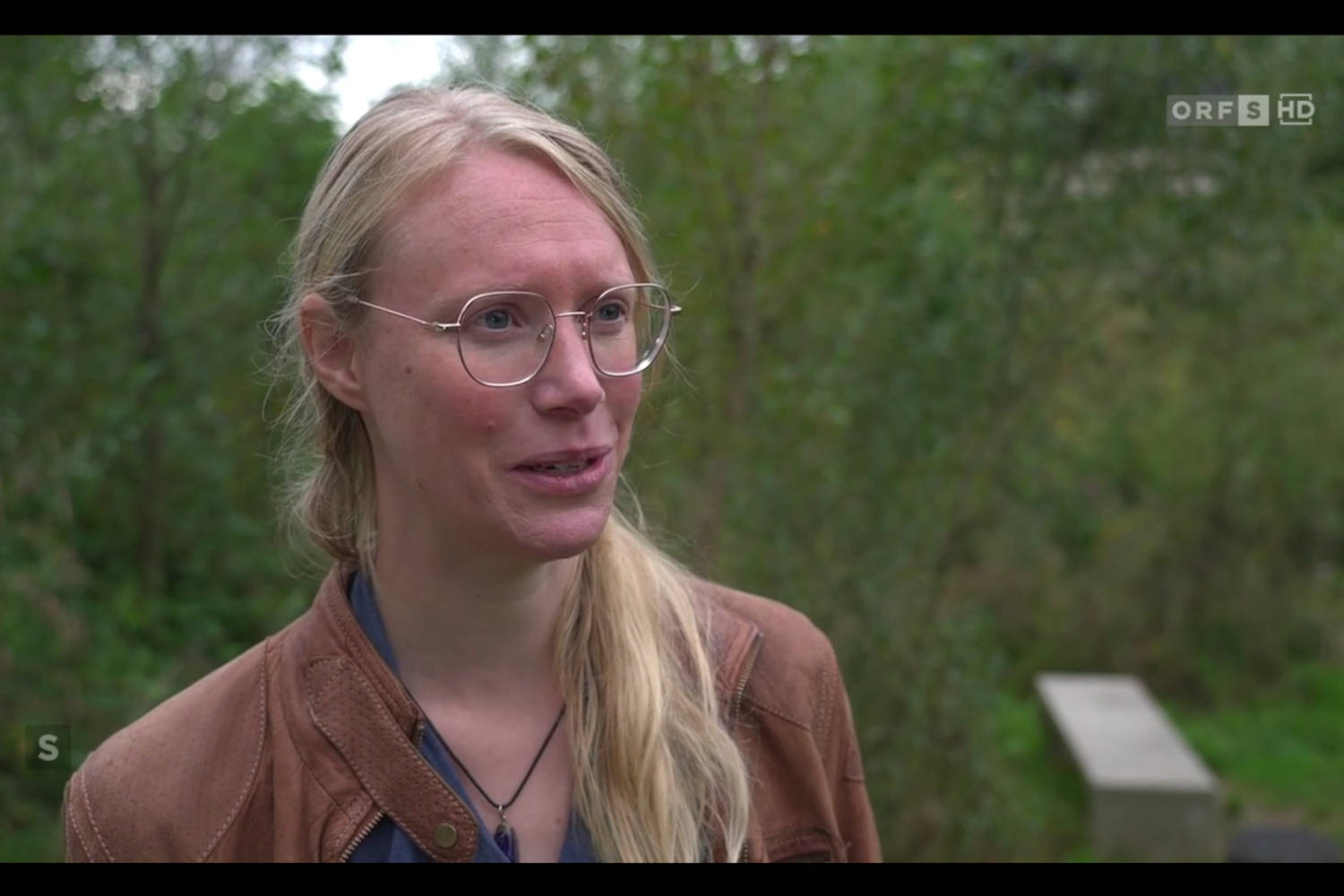 Lehrpfad Bergheim ORF Salzburg Heute Gespräch mit Camilla Harfmann