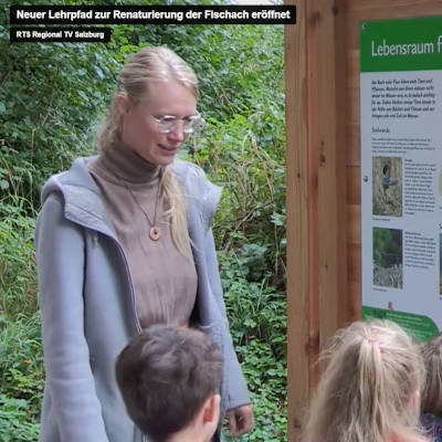 Bericht im Regionalfernsehn: Lehrpfad an der Fischach