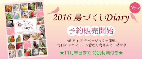 2016年鳥づくしシステム手帳（ダイアリー）