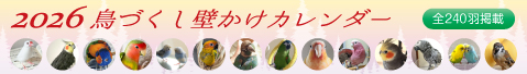 2026年 鳥づくし壁掛けカレンダー( 小鳥カレンダー インコカレンダー 鳥カレンダー