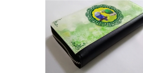 オーダーメイド ペット 長財布（鳥 財布・インコ 財布・犬 財布