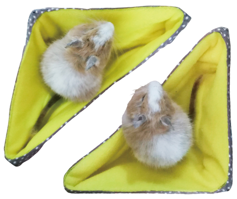 デグーハンモック、コーナーハンモック コーナー ハンモック ベッド 秋冬用（デグー ハンモック