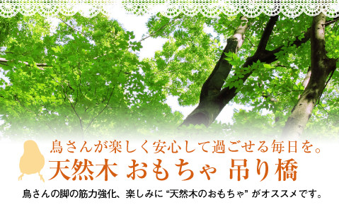 天然木 おもちゃ(吊り橋)タイトル
