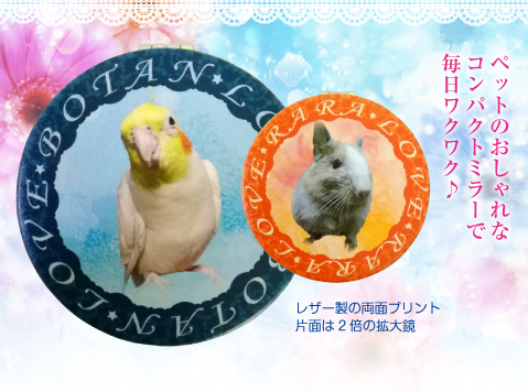 オーダーメイド愛鳥コンパクトミラー
