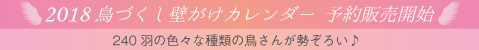 2018 鳥づくし壁がけカレンダー