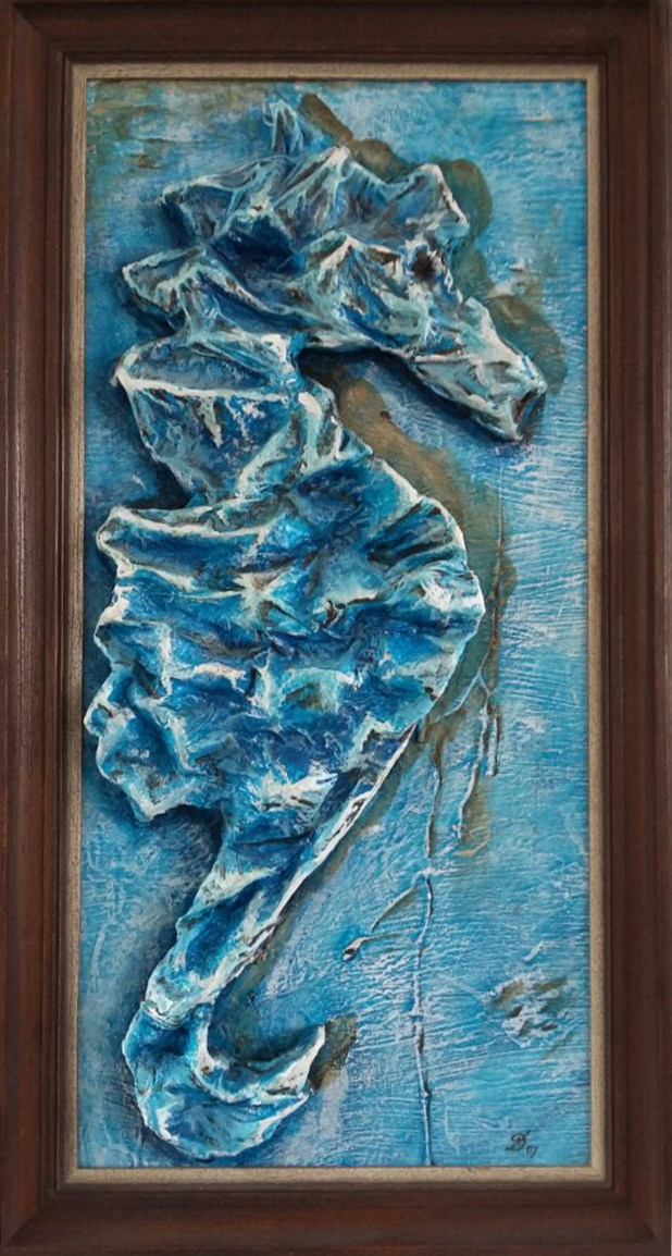 SEE-Pferd in blau -Privatbesitz