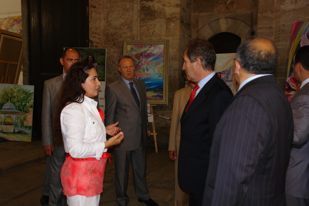 İch im Gespräch über Kunst mit dem Türkischem Kultur Minister Herr Ertuğrul Günay