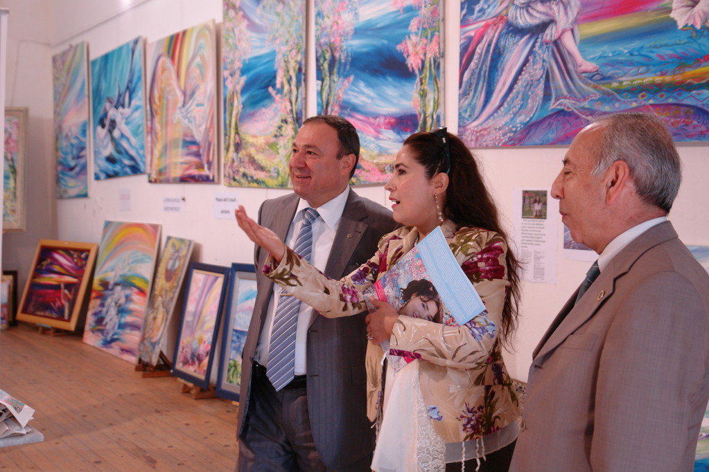 Direktor Hagia Sofia Museum Herr Mustafa Akkaya bei meiner Ausstellung
