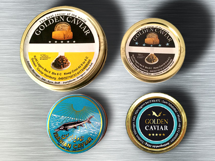 Der versandfertige Kaviar