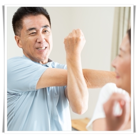 ご夫婦で一緒にトレーニングやストレッチ 出張フィットネス / 京成松戸線