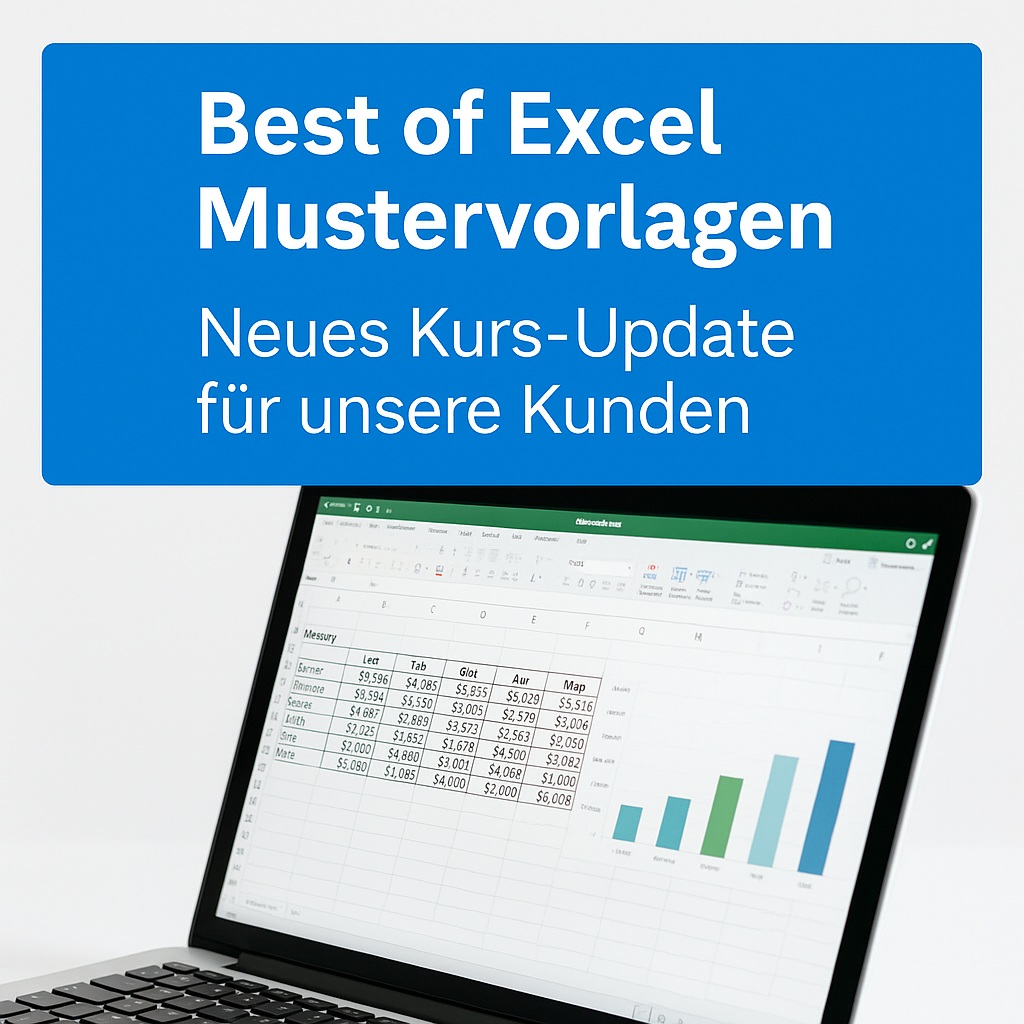 Neuer Excel-Kurs für unsere treuen Kunden: Best of Excel Mustervorlagen 💡