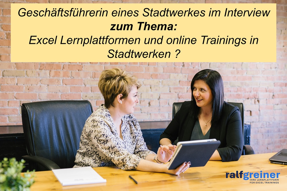 Stadtwerke Geschäftsführerin im Interview zu Lernplattformen und online Trainings