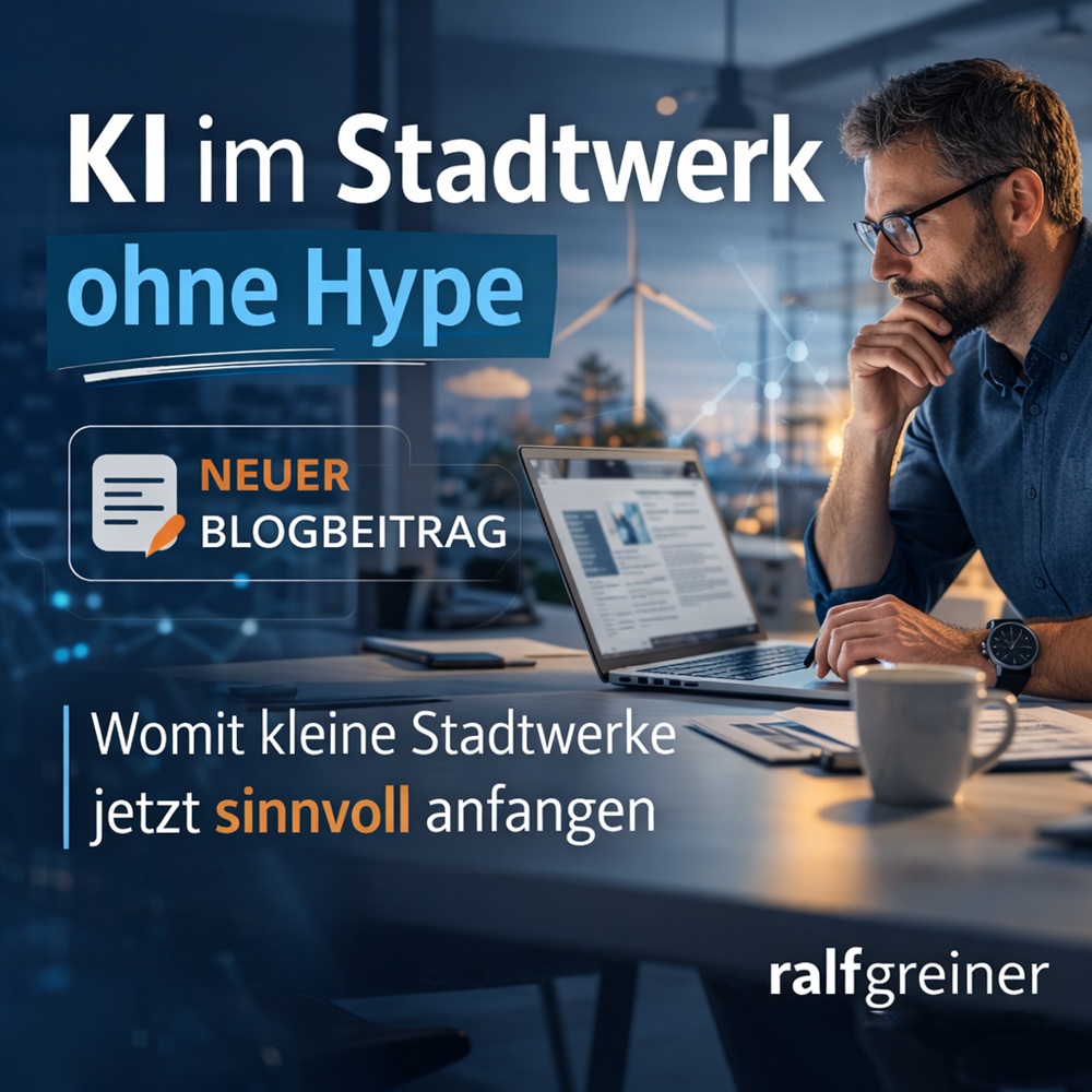 KI im Stadtwerk ohne Hype: Womit kleine Stadtwerke jetzt sinnvoll anfangen können