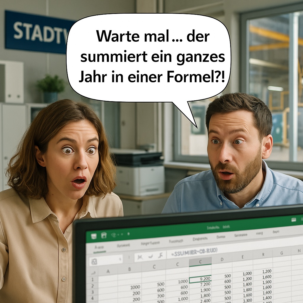 Effizient in Stadtwerke arbeiten mit der Excel-Formel SUMME über mehrere Tabellenblätter