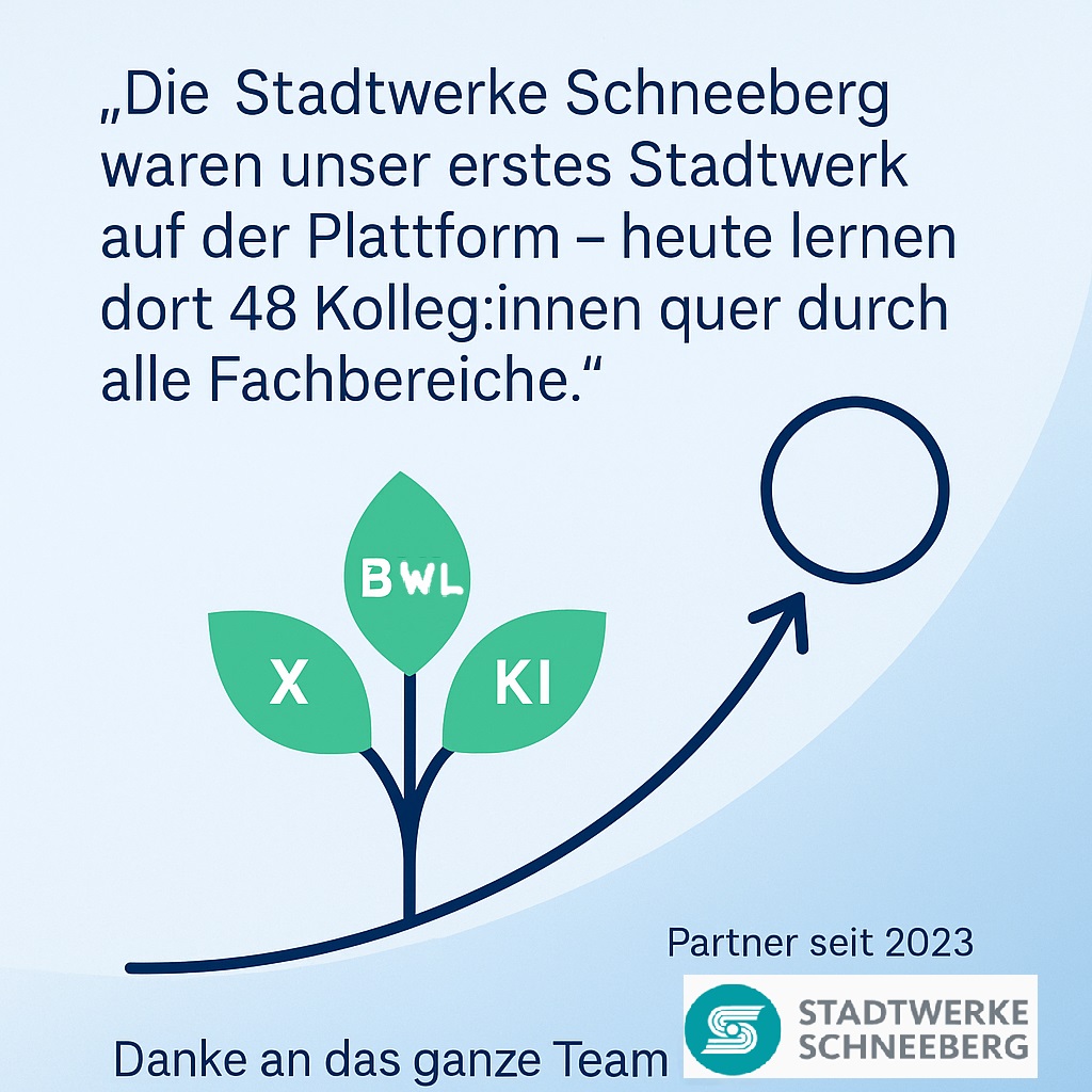 Pioniergeist aus dem Erzgebirge: Wie die Stadtwerke Schneeberg seit 2023 mit digitaler Weiterbildung wachsen