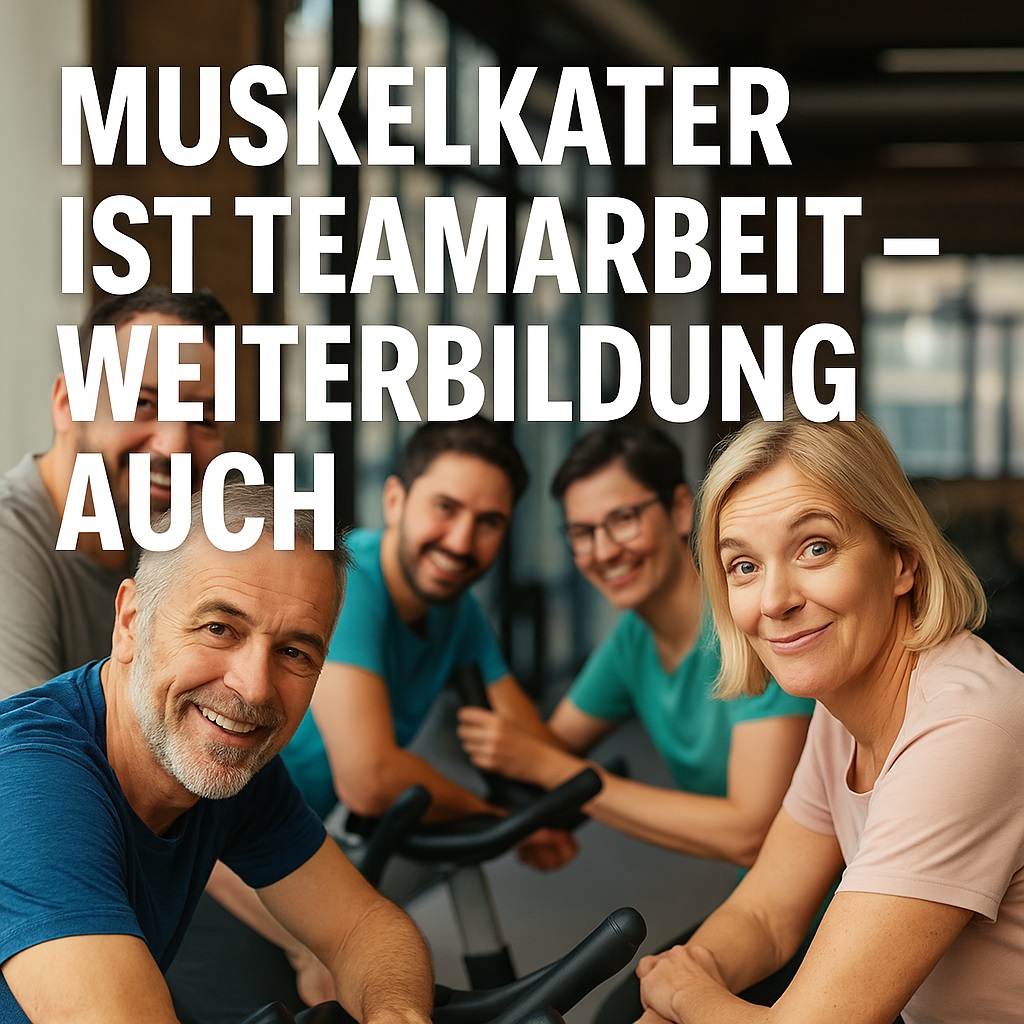 Muskelkater ist Teamarbeit – Weiterbildung auch