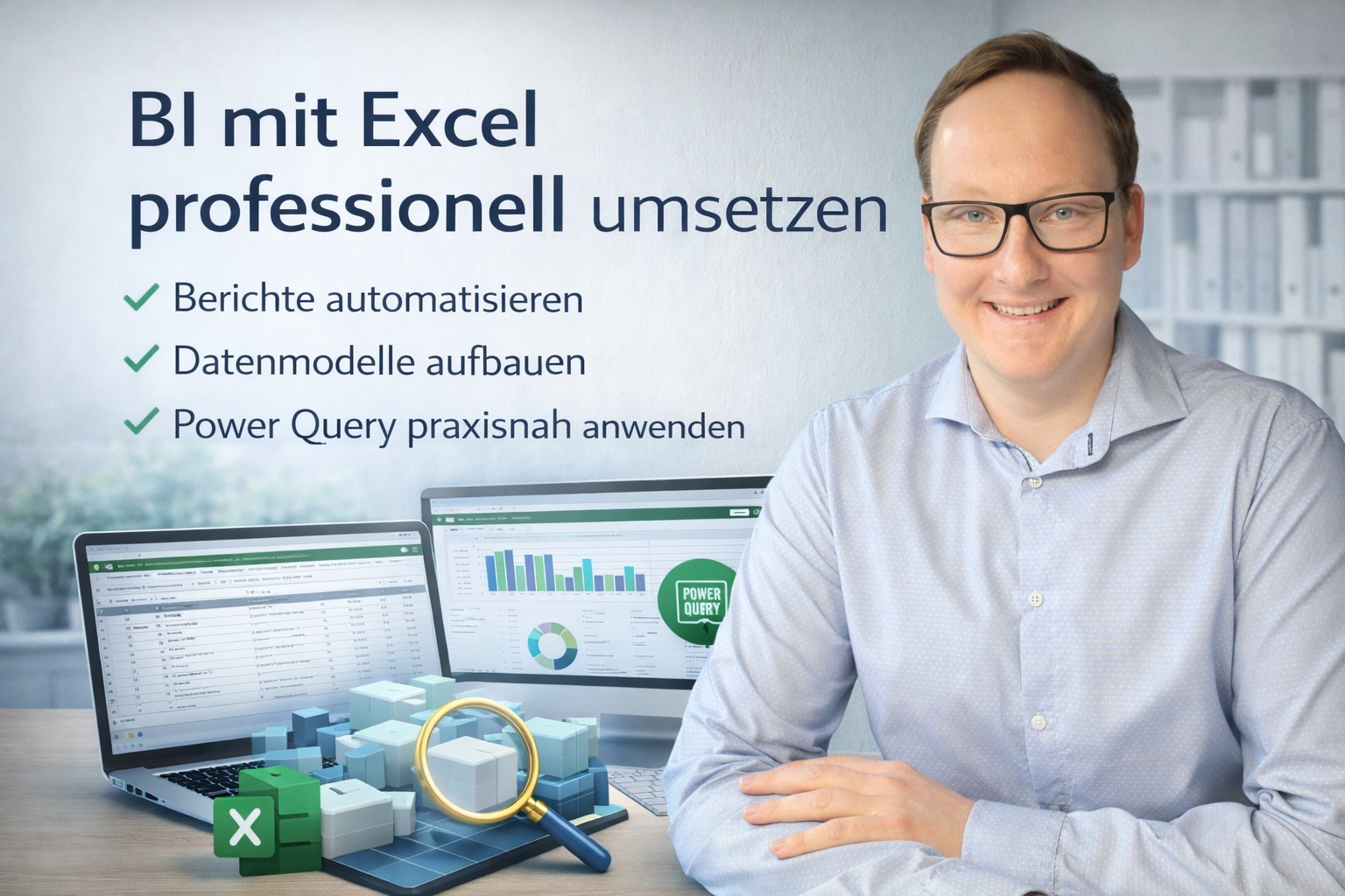 BI mit Excel für Stadtwerke: Berichtswesen mit Power Query, Pivot und klarer Datenlogik aufbauen