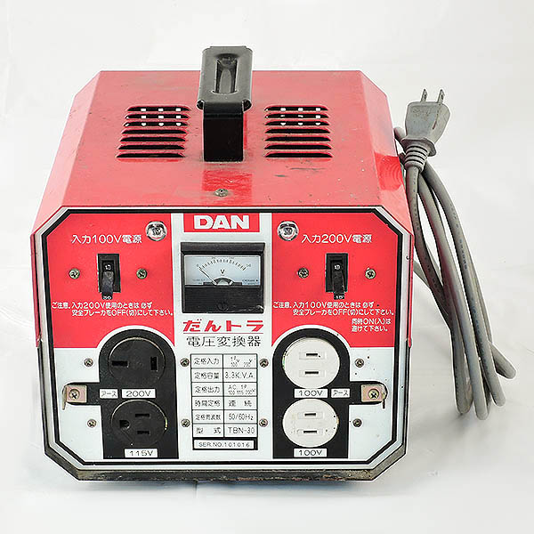 DAN 電圧変換器　だんトラ Yahoo!オークション - 弾電機 トランス 電圧変換器 だんトラ TBN