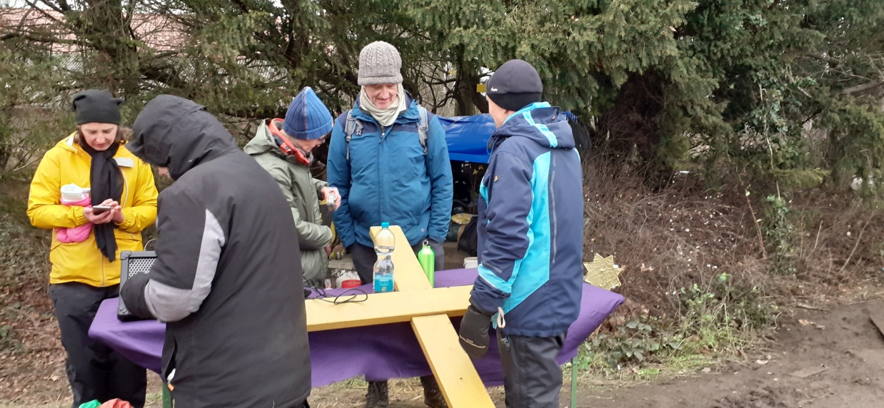 Michael Zobel zu Besuch an der Eibenkapelle