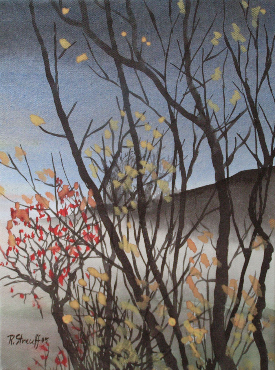  "Herbstnebel", 2005, Japantusche