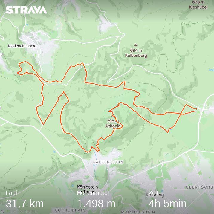 Stecke Taunus Trailrunning