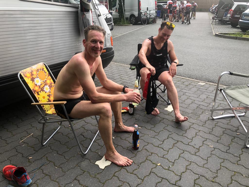 nach dem Lauf Taunus Trailrunning