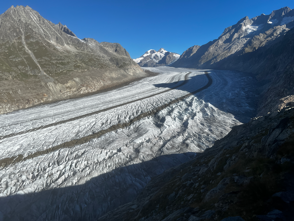 wunderschöner Trail am Aletsch Gletscher