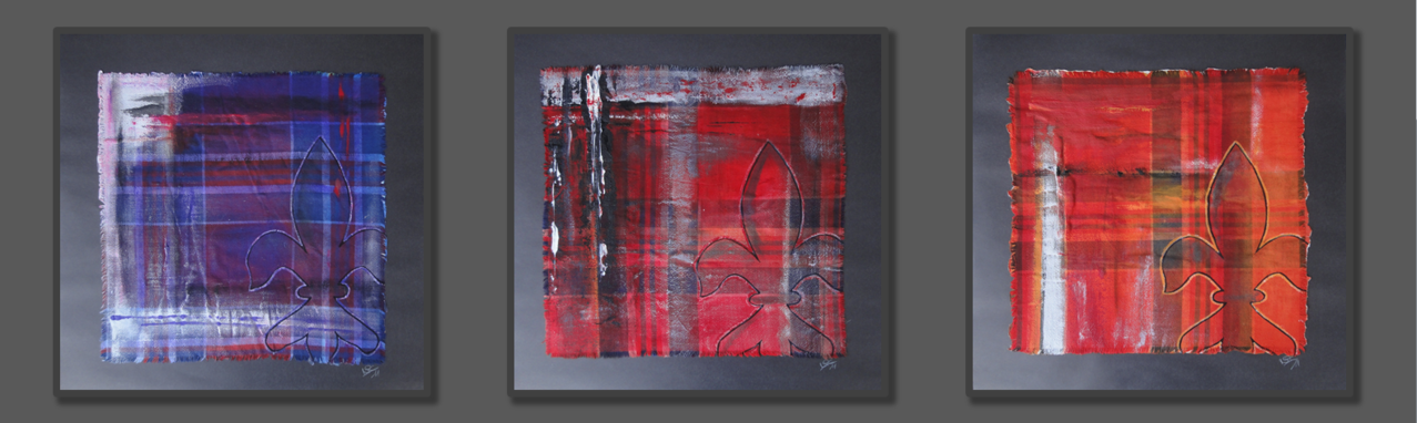 Lirio  ·  3 x 31 x 31 cm  · Acryl auf Baumwolle  ·  2011  ·  verkauft