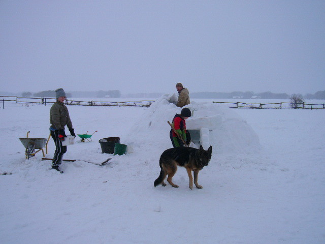 Iglubau im Winter 2009/ 2010