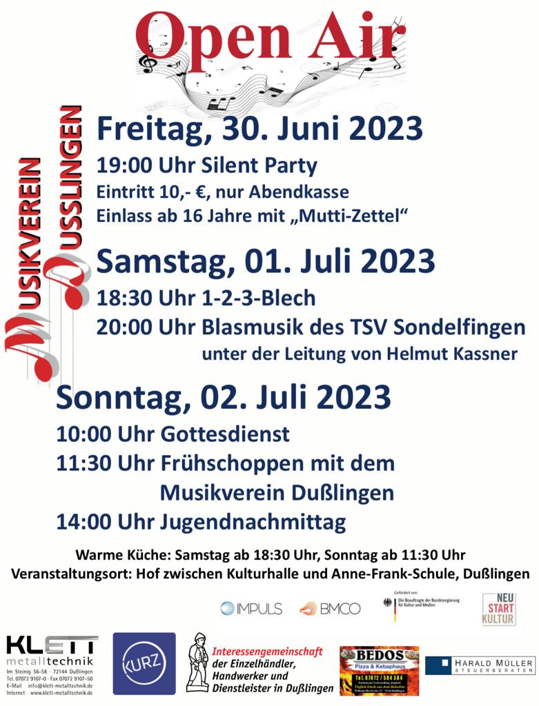 Unser Open Air steht an!