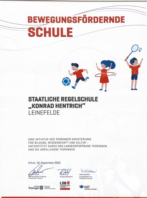 Bewegungsfördernde Schule 2025