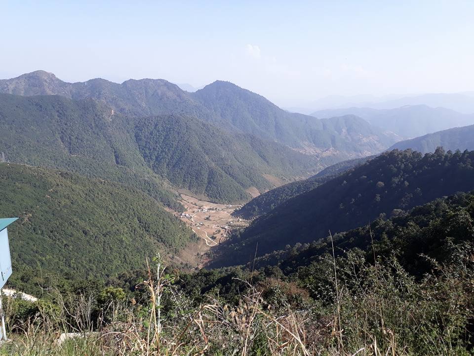 Aussicht vom Hausberg auf Thankot