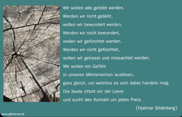 Die Seele zittert vor der Leere